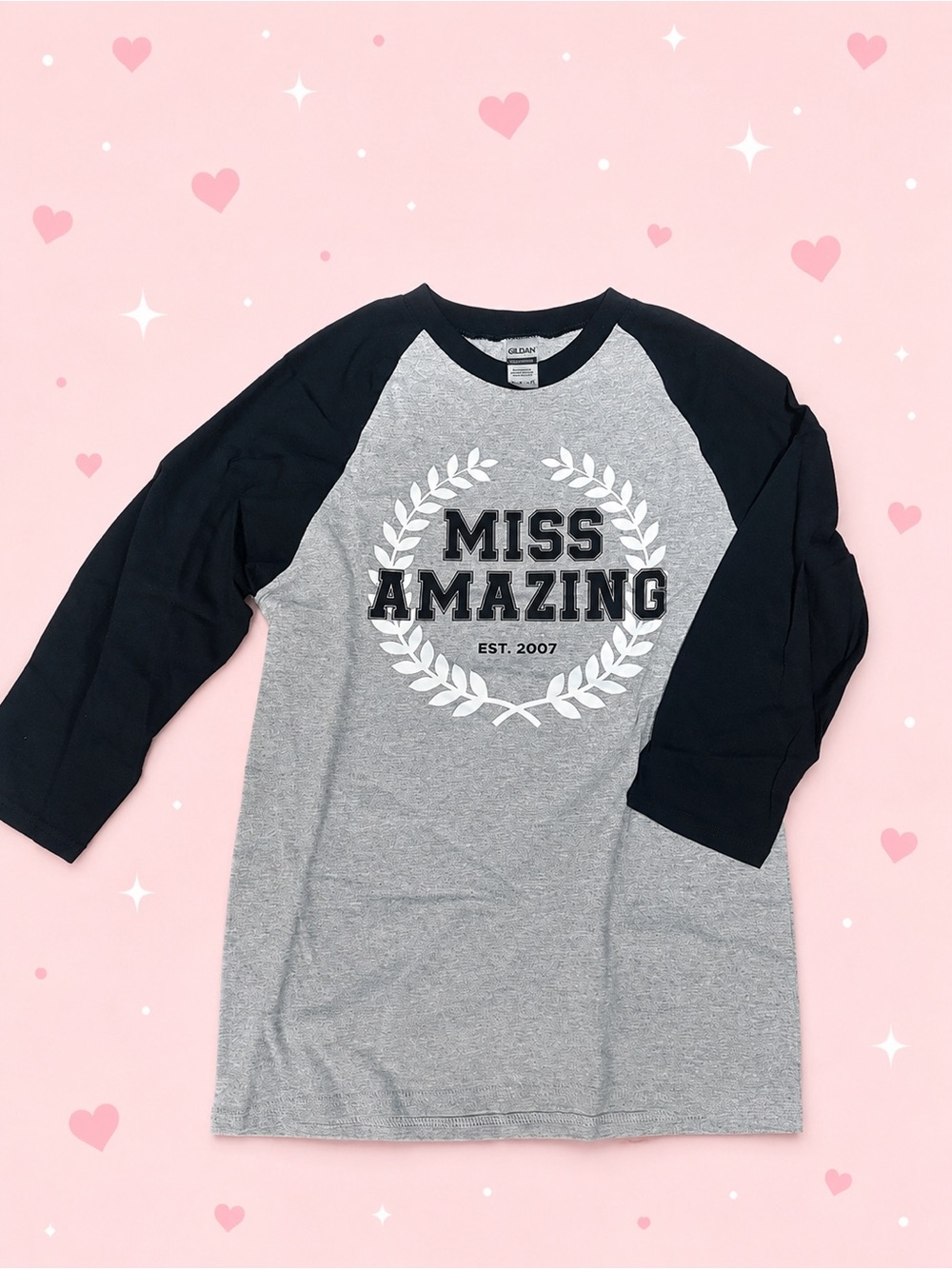Miss Amazing three-quarter sleeve T-shirt